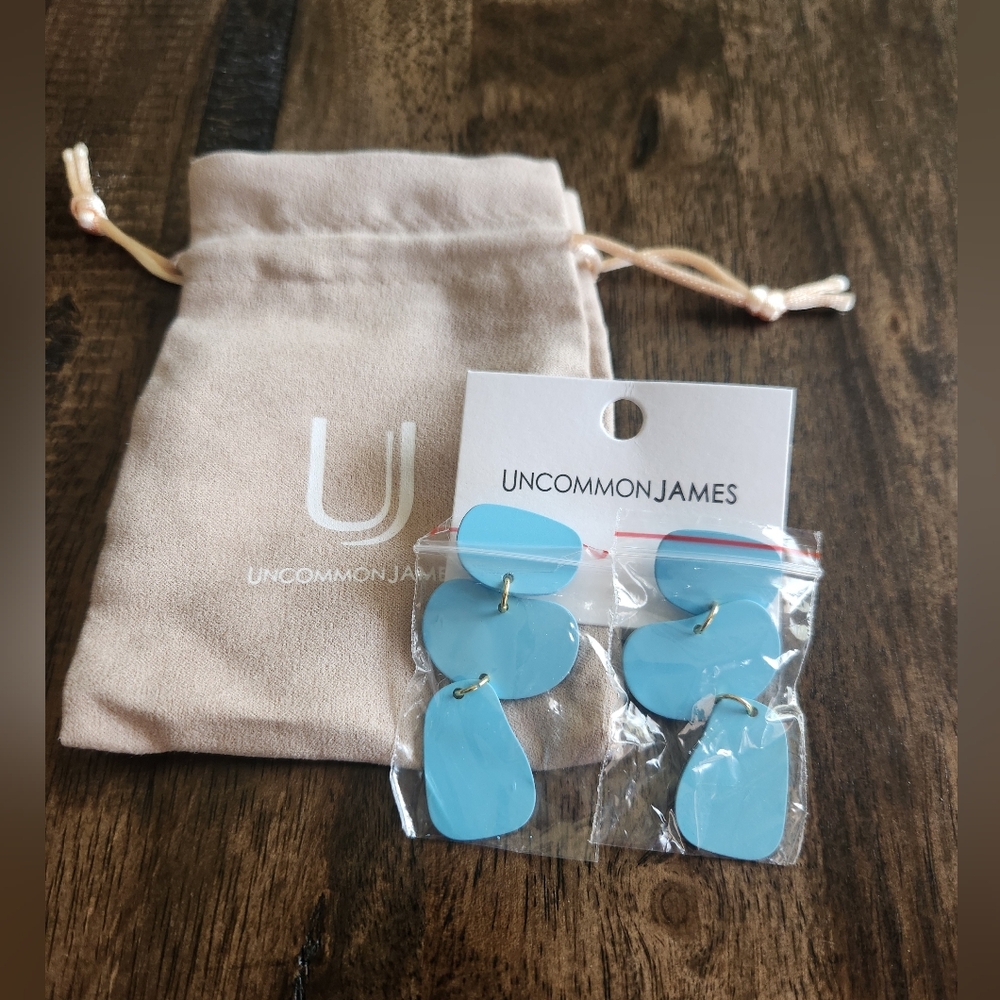 Uncommon James Blue Earrings NWT